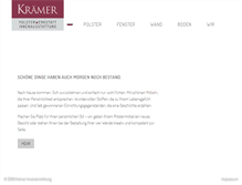 Tablet Screenshot of kraemer-innenausstattung.de
